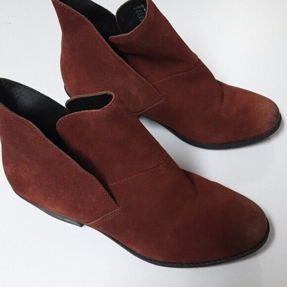 Me too  zena women suede leather boots women 7W holiday retro casual office boho - Picture 13 of 13